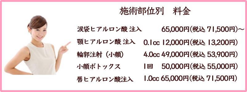プチ整形料金
